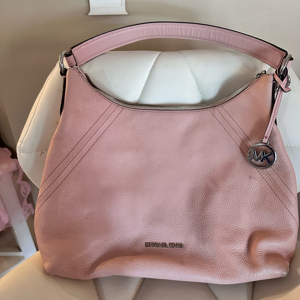 Michael Kors Pink Leather Shoulder Bag